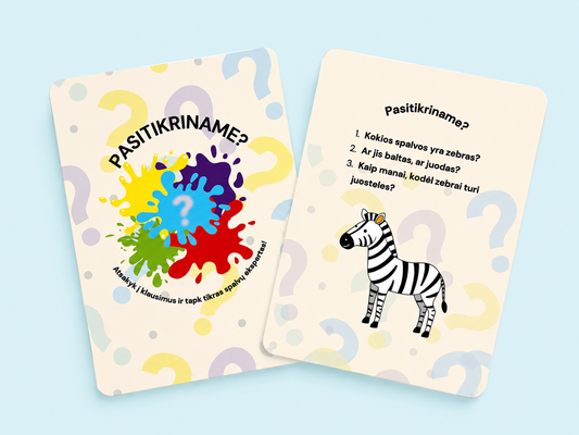 Spalvų nuotykiai | Edukacinių kortelių rinkinys (143 kortelės)